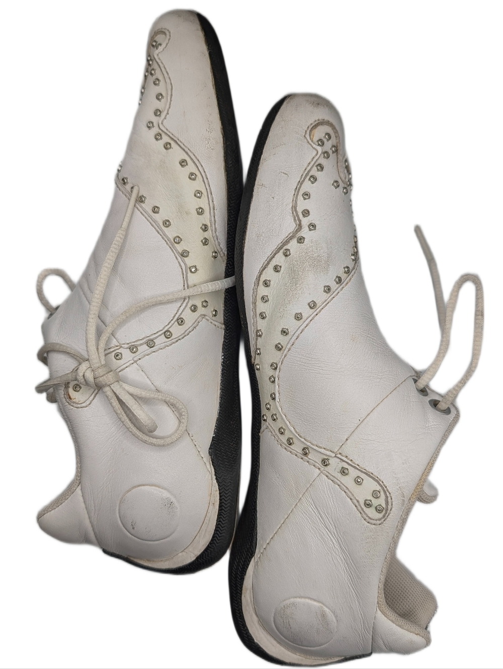 Vintage Puma Future Cat Studded White Leather Sneakers Unisex Men's 6
